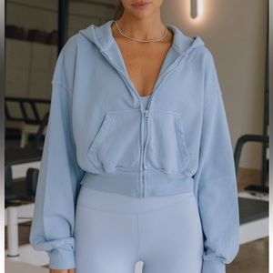 Daily Drills Cropped Zip Hoodie